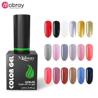 

Mobra factory price private label acryl uv gel nail set 12 ml color gel polish