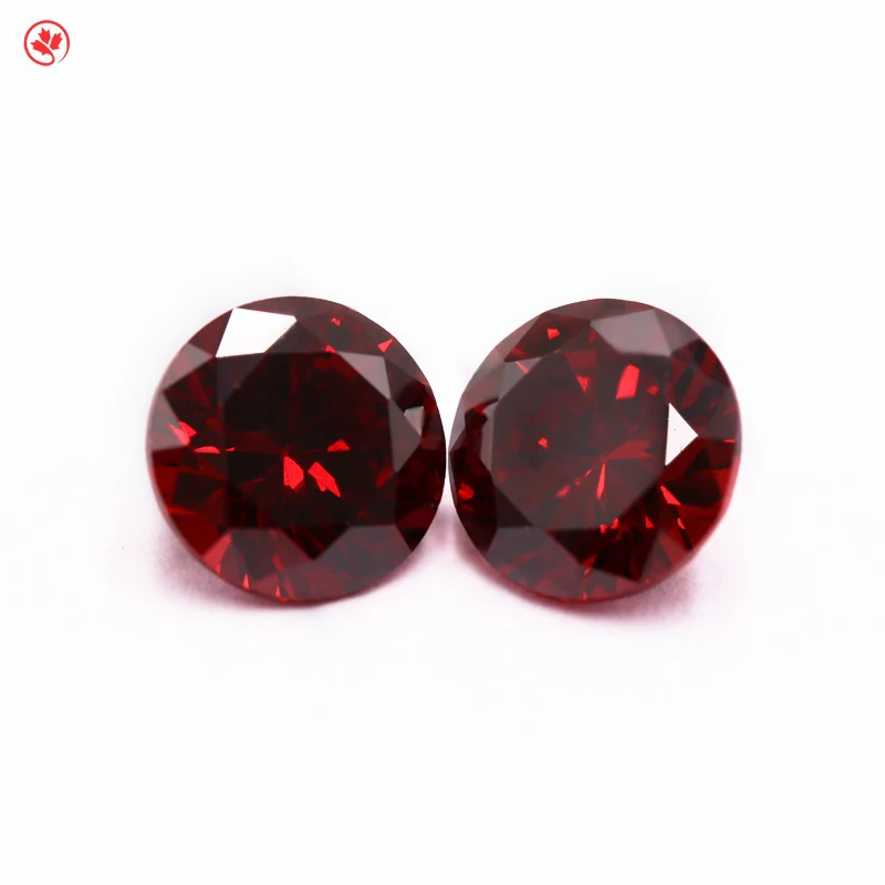 

high qulitiy round diamond cut synthetic zircon loose gemstone