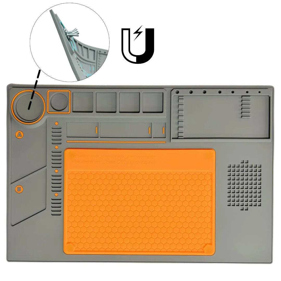 

High Resistance Workbench ESD Solder Mat Silicone Pad Maintenance Silicon Repair Mat For Table