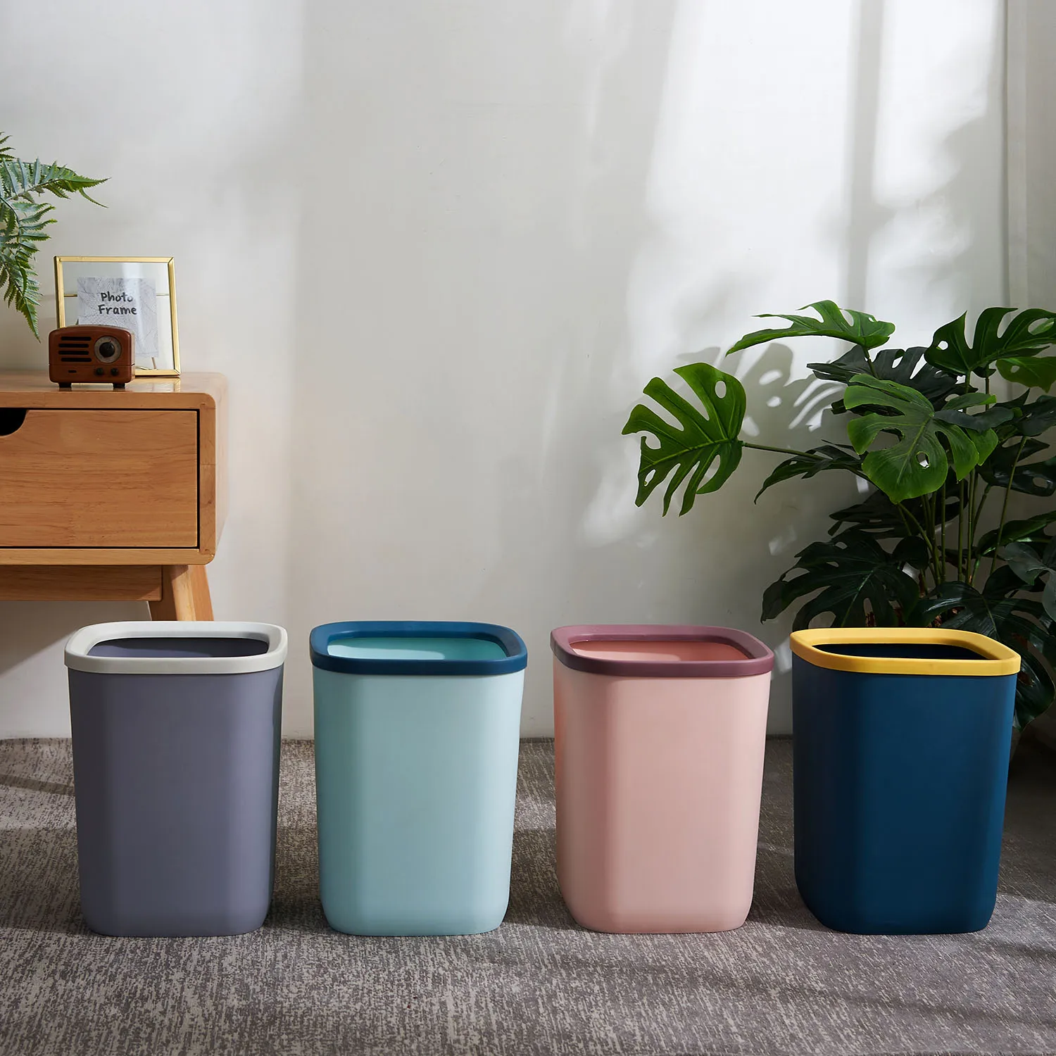 热卖优质批发移动专业室内滑动垃圾桶为厨房