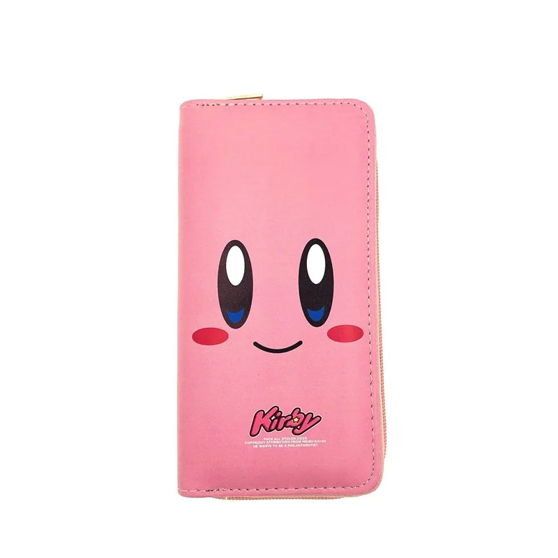 

women pink cute cartoon printing PU leather purse ladies student large capacity long single zipper wallets