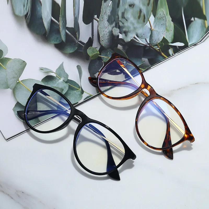 

Amazon Anti-Blue Light Blocking Blue Custom Frame Korea Women Computer China Cat Eye Glasses Frames 4171, Custom colors