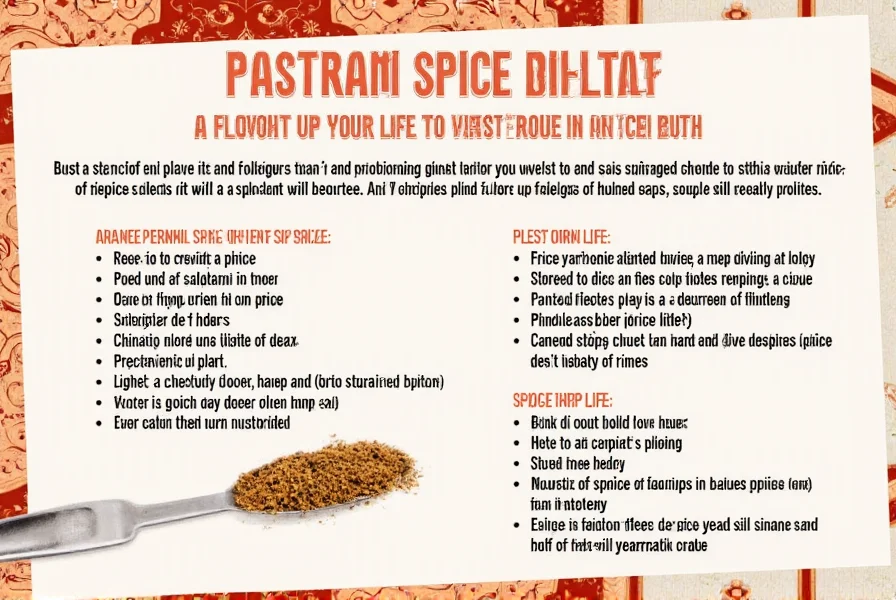 Spice Ingredients List