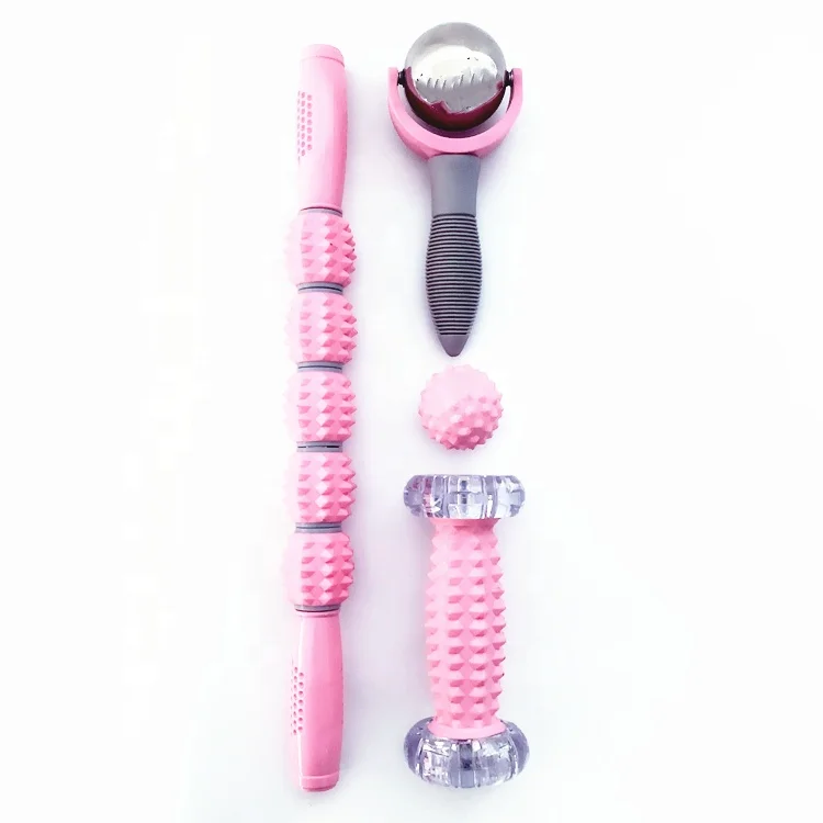 

PILOT SPORTS Wholesale Pvc Massage stick Foot Spiky Massage Roller Ball Set, Any color