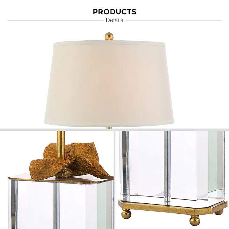 leaf brass luxury lamps table