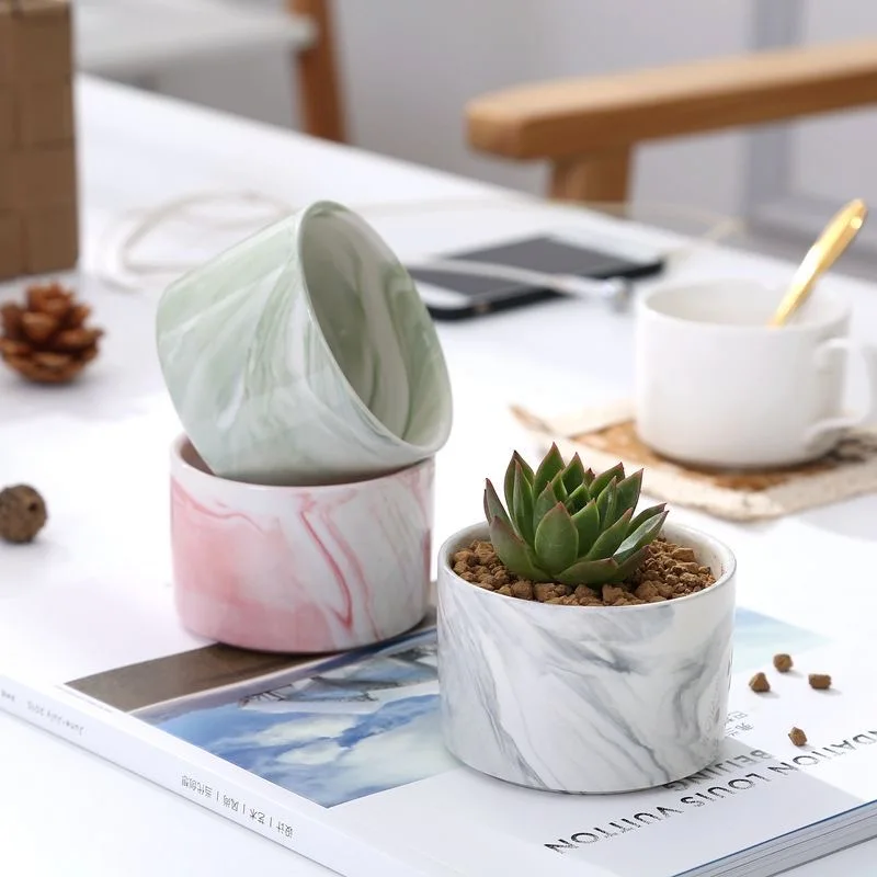 

Hot selling home wedding garden decor ceramic succulent cactus small plant pots, Cmyk
