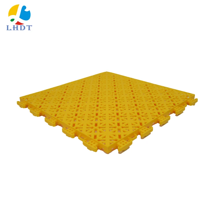 

polypropylene outdoor Assembled Modular floor tennis court cover tiles high quality from factory with cushion, 12 colors