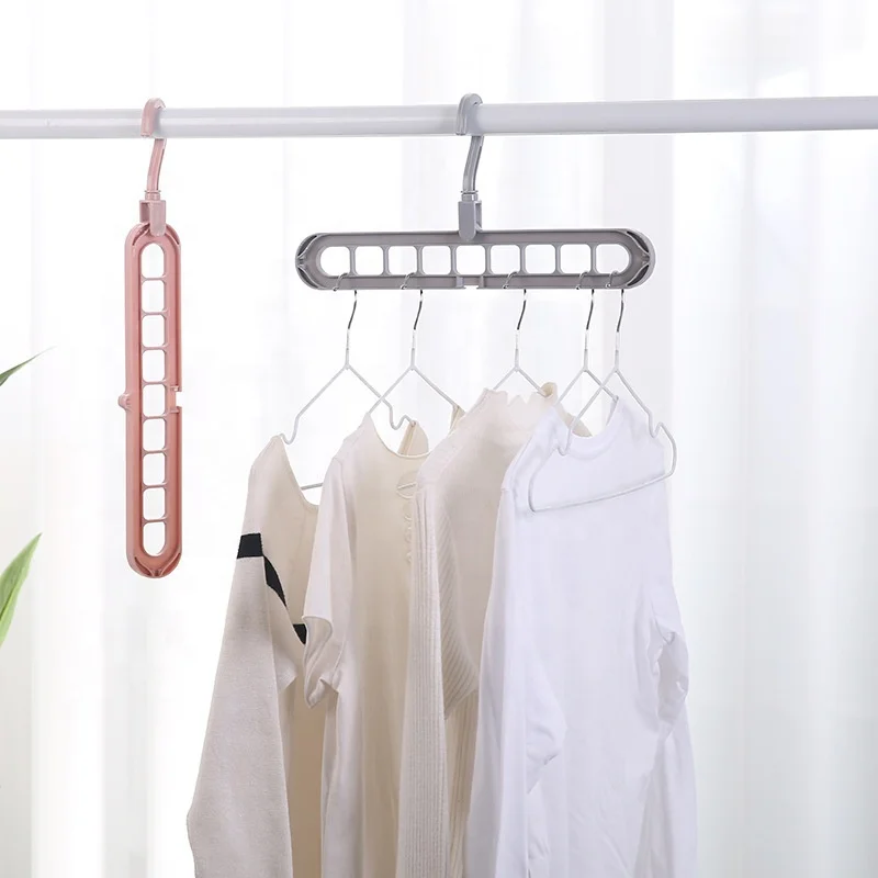 

multifunction folding Display clothes Hanging laundry space saver Magical shirts short clothes wardrobe Plastic Clothes hanger