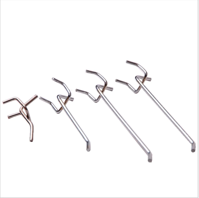 Factory Hot Sale Metal Steel Plastic Retail Display Hooks Hanger Metal Slatwall Hook Supplier Cardboard Waterfall Hook