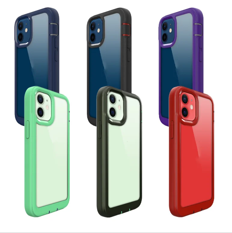 

Wholesale Good Quality Transparent Three-in-one Smart Phone Case, 2 designs