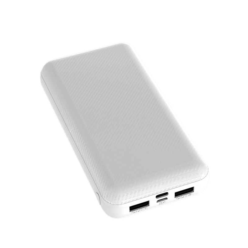 

Chinese supplier manufactory High Capacity power bank li-polymer slim powerbank 20000, Black white