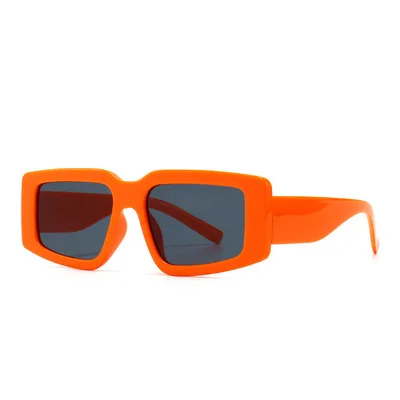 

New Arrival Fashion Sunglasses Retro Orange Blue Frame Sun Glasses Modern Designer Sunglasses for Men Brand Sunglasses 2021, Custom color