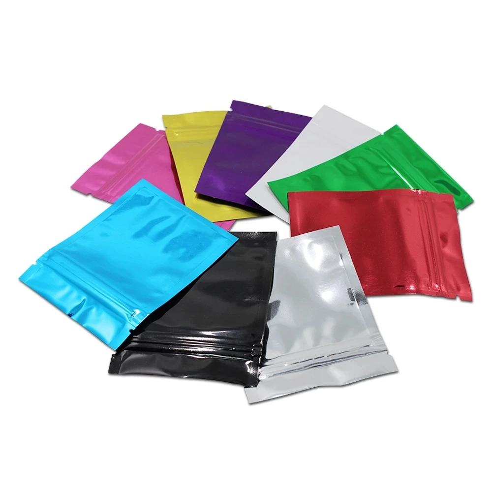 Colorful Top Feed Foil Zip Lock Bags Food Pouch Mylar Aluminum Foil Tea ...