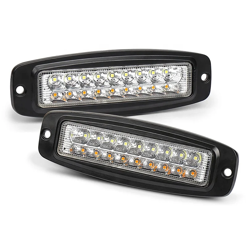 OVOVS High Brightness 54W Dual Color Car Led Work Lgiht With Spot Beam 6'' Led Light Bar For Off-road Vehicle