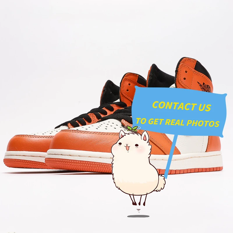 

Retro OG High Reversed Shattered Backboard sneakers shoes White orange shoes men free shiping takkies shoes