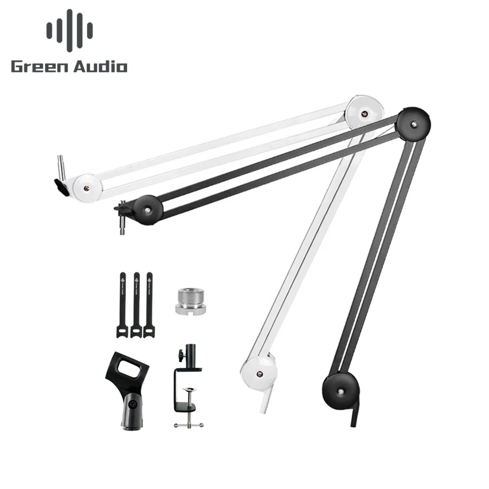 

GAZ-40 Brand New Scissor Arm Mic Stand With High Quality, Ceramic black,white