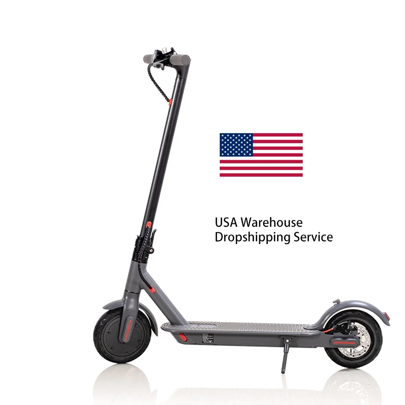

New 36V 350W E Scooter USA Warehouse Two Wheel Foldable Mi Electric Scooter 1s Adult, Black ,white or customization