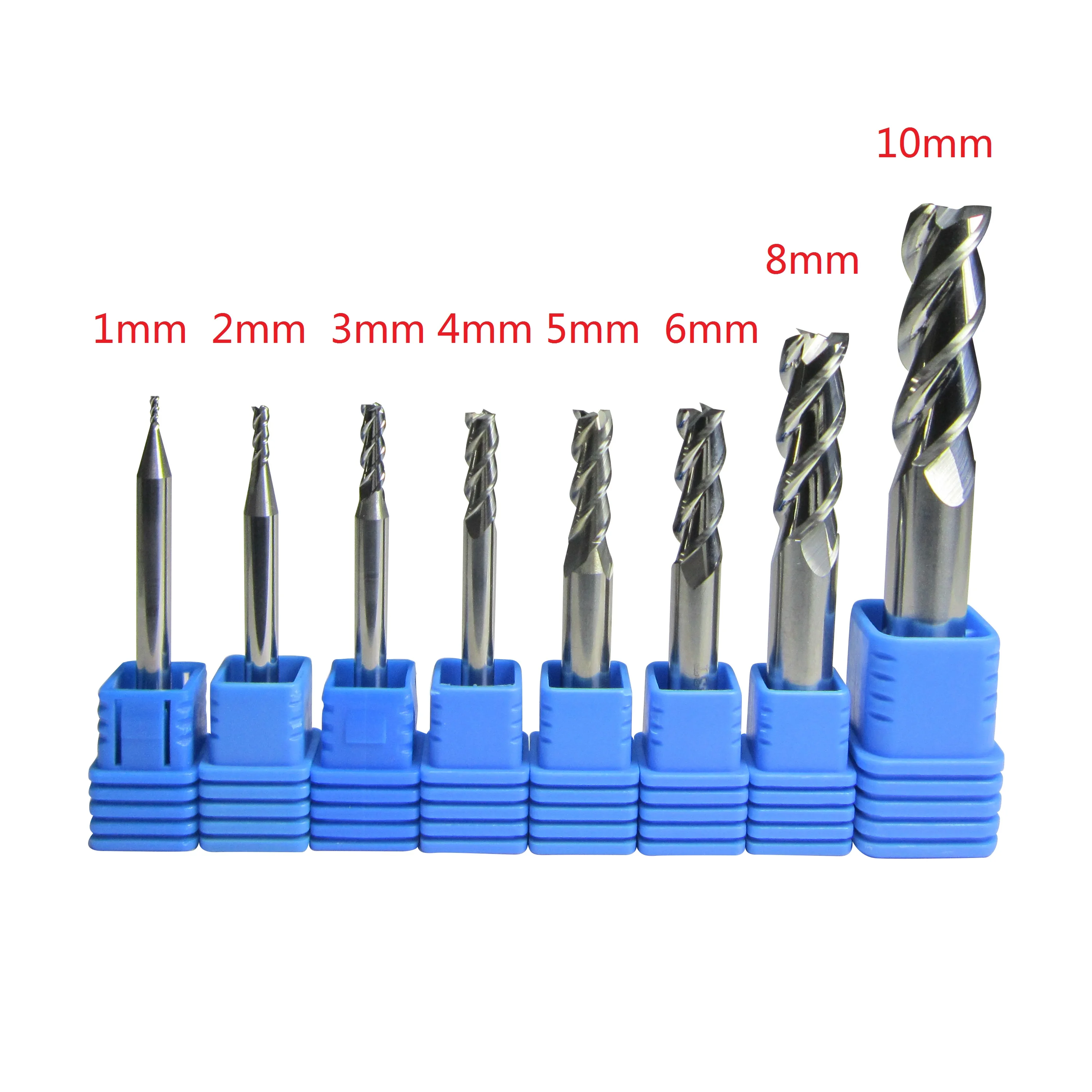 

3PCS for aluminum 10MM 3 flutes HRC45 extra long shank tungsten carbide end mill lenghth 150mm milling cutter CNC machine