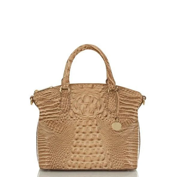 

EG524 OEM wholesale new high quality crocodile skin womens fashionable luxury zip top dome hand bags custom pu leather tote bag