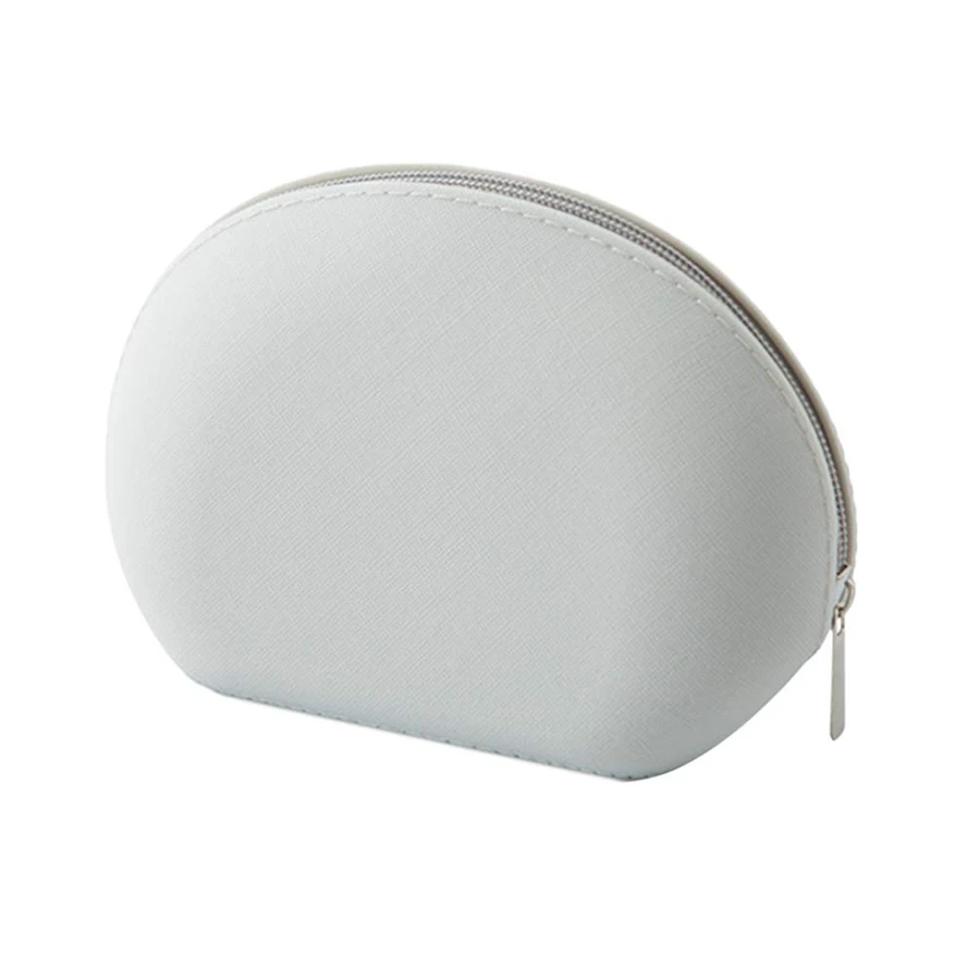 

Custom Printed Waterproof Silicone Travel Cosmetic Bag & Case Eco-friendly Hanging Ziplock Lipstick Makeup Pouch Bag With Zipper, Gray silicone cosmetic bag