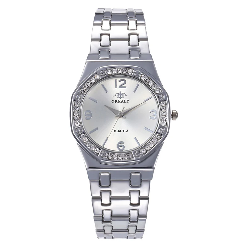 

WJ-9559 Hot Style Fashion Octagonal Personality Women's Watch Luxury Ladies Alloy Strap Watches Women's Quartz Wristwatch, Mix