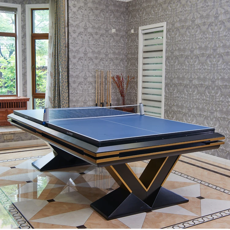 
2019 New arrival private customized 9ft pool tables with V shape legs 