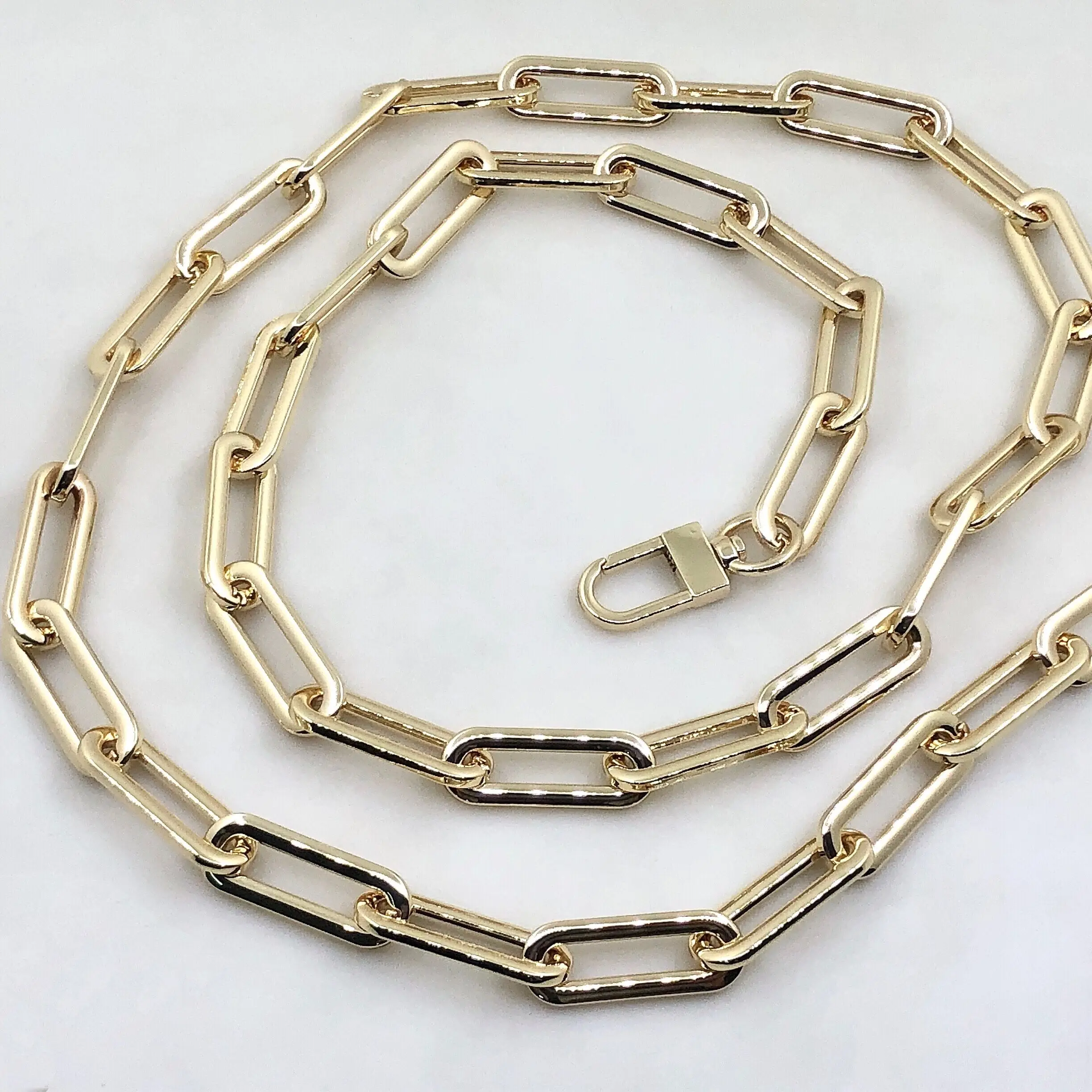 

high quality fashionable bag parts zinc alloy chain gold metal chain