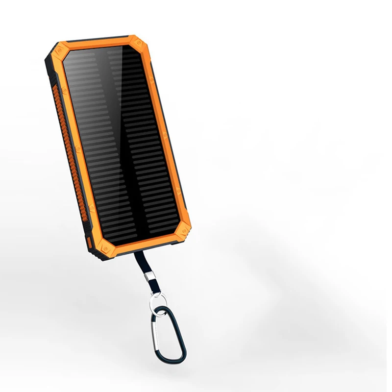 

New Model Solar PowerBank Waterproof Solar Phone Charger Solar Energy Power bank, Orange,black,yellow