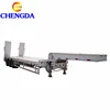 Hot sale 3 axis 4 axle 60 80 100 tons heavy duty gooseneck low loader low bed lowboy truck lowbed semi trailer
