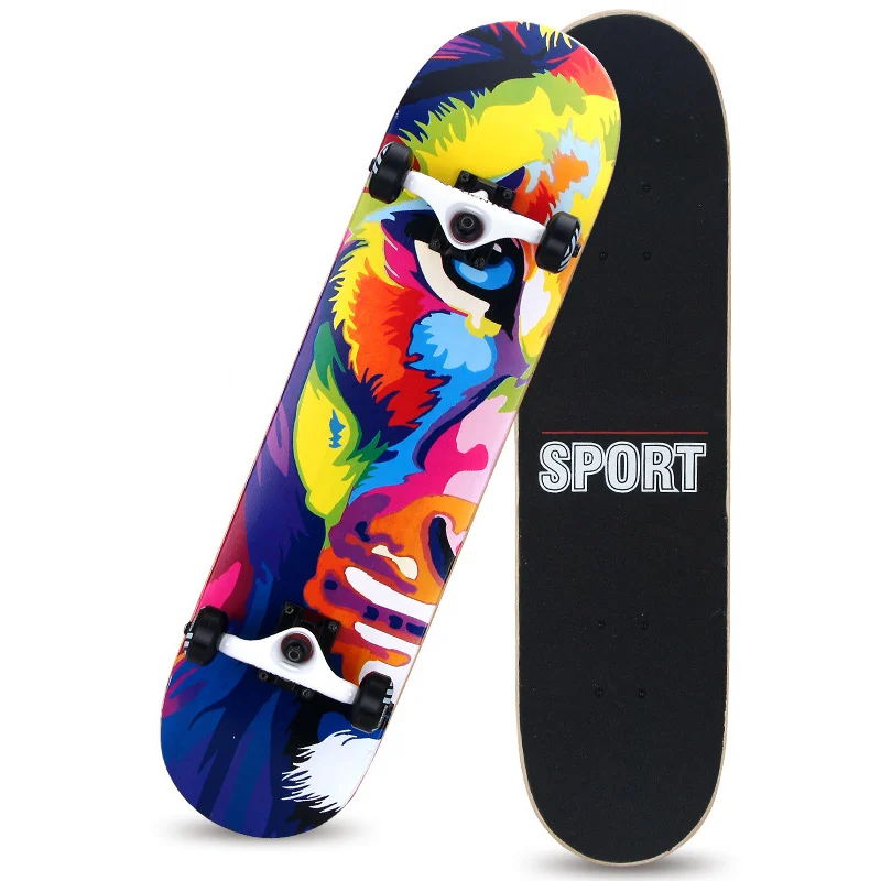 

Hot-sell wholesale high quality skateboard 7 story 100% Canadian maple blank skateboard deck