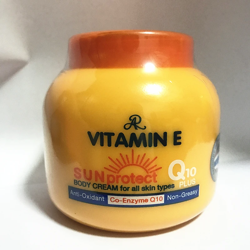 

Newest Wholesale Organic Thailand Vitamin E Sun Protect Body Cream For All Skin Types Anti-Oxidant Co-Enzme Q10 Non-Greasy