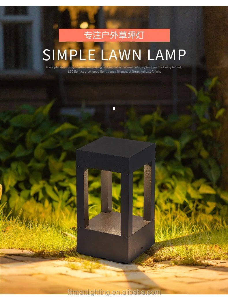 Outdoor Led Garden Lawn Light Modern Aluminum Led Lawn Lamp 7w LED Landscape Light for Garden Yard
