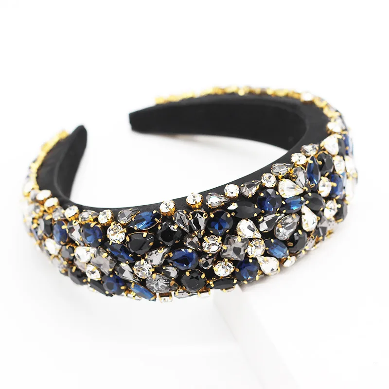 European And American Luxury Crystal Rhinestone Headband Women