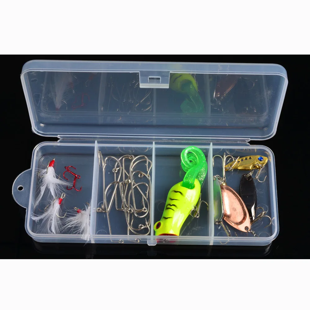 

Fishing Lure Tackle Storage Box 18cm 7.8cm 2.6cm Fishing Tackle Box Cajas Caja De Herramienta Caixa De Pescaria Boite Plastique, Clear
