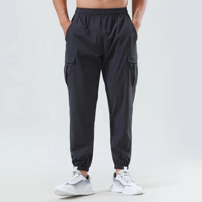 

Gulidd outdoor casual soft shell overall men sweat pants with multi pockets