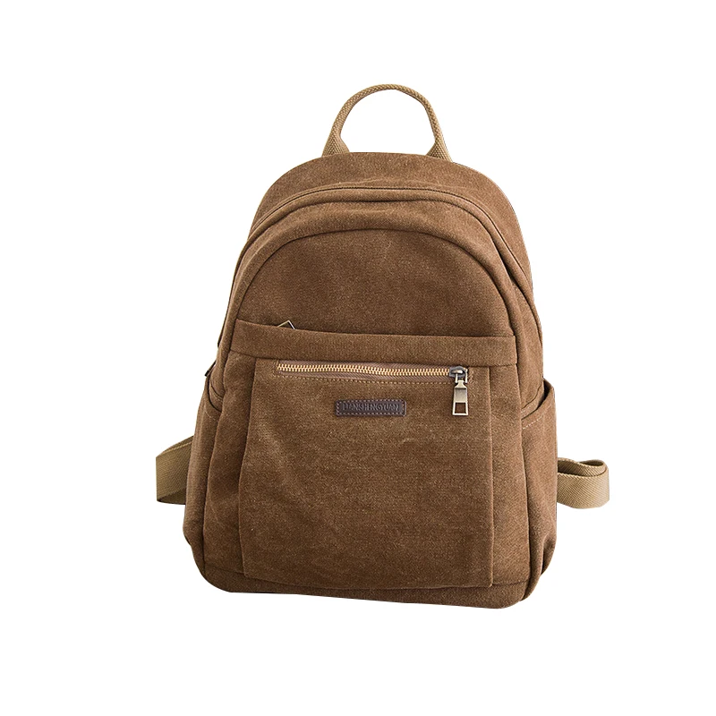 

Manufacturer Twinkle Student School Bag Portable Vintage Canvas Backpack