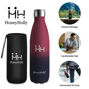 Image of Moda Acciaio Invisio BPA Free Tritan Flasks Sport Custom Logo Thermos Bottiglia Acciaio Inox