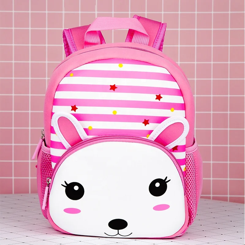 

Hot Sale Popular Neoprene Cute Waterproof Animal Backpack 3D School Bag For Kids