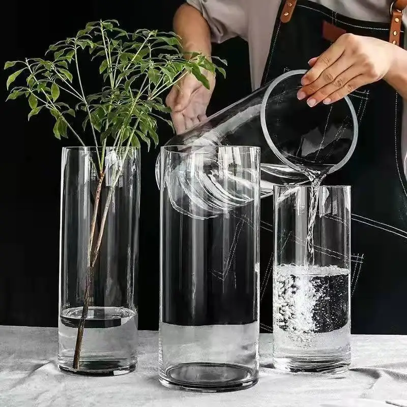 

Classic large size home decoration glass vase