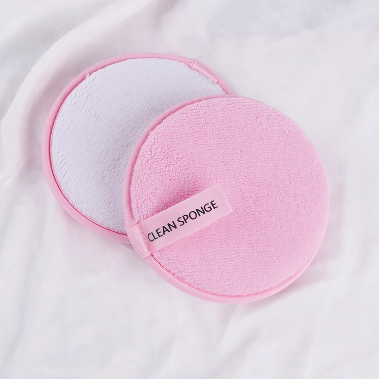 

6pcs / Unit Beauty Soft Reusable Organic Microfibre Cotton Reusable Makeup Pad with Laundry Bag