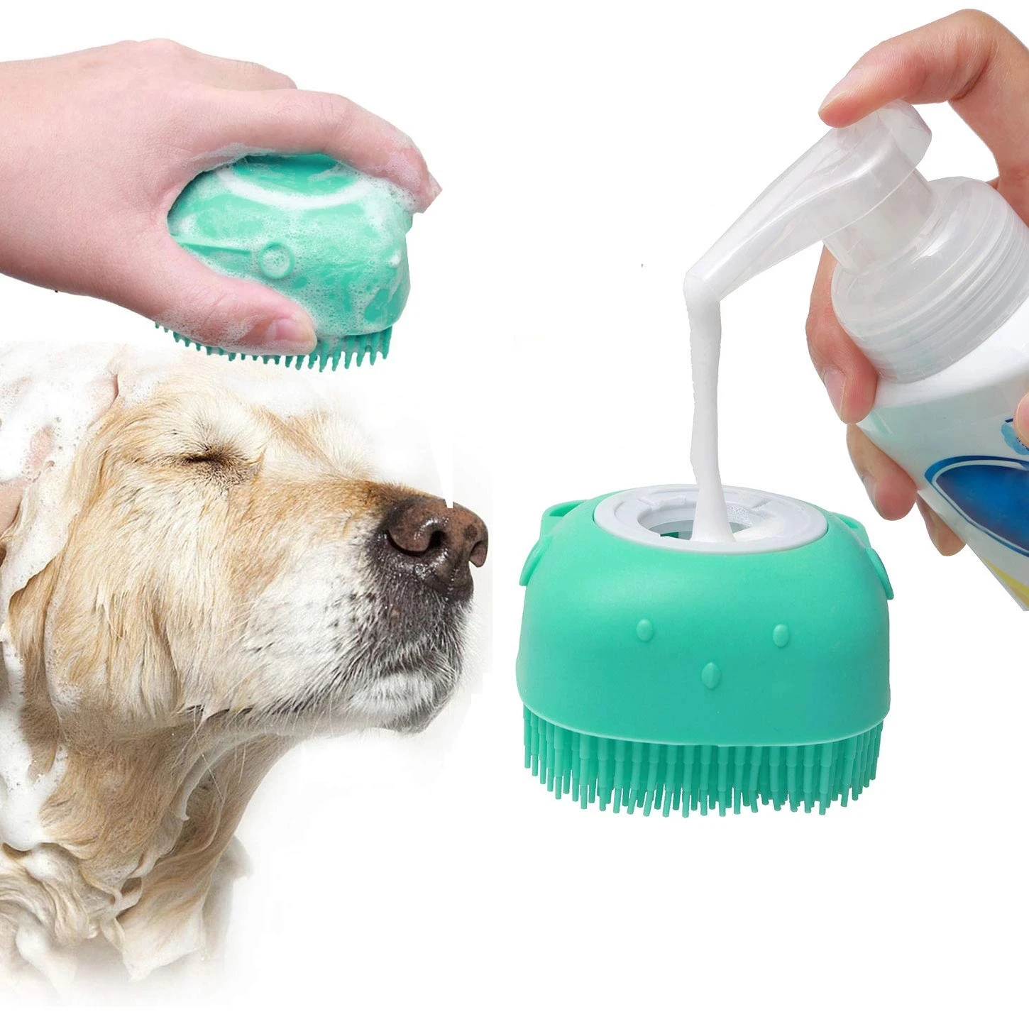 

Latest Cute Magic Silicone Brush For Cats And Dogs Bathing Brushes Pet Massage Floating Hair Bathing Brushes