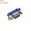 DB15 DR15 FEMALE PCB Mount CONNECTOR RIGHT ANGLE D-Sub 3Rows Blue Parallel Port CONNECTORS 15pin 15 pin VGA socket Adapter