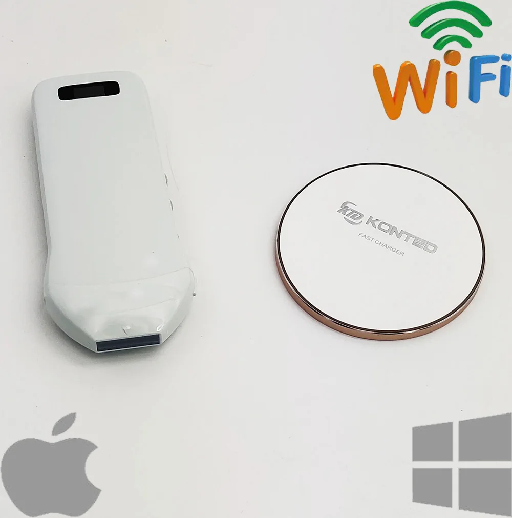 
2019 Konted digital portable wireless ultrasound 10/12MHz linear probe Gen4pro for clinical emergency 