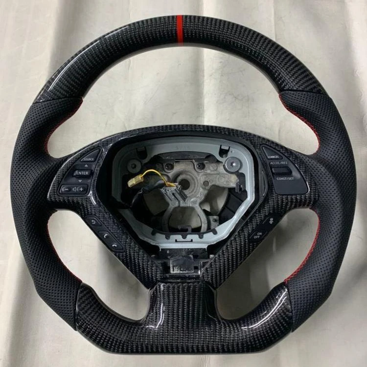 Modified Car Carbon Fiber Steering Wheel For Volkswagen Golf Gti Tdi