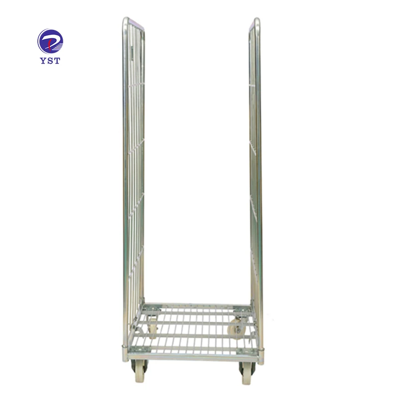 

YST Popular 2 sides european cargo storage transport rolling cage trolley