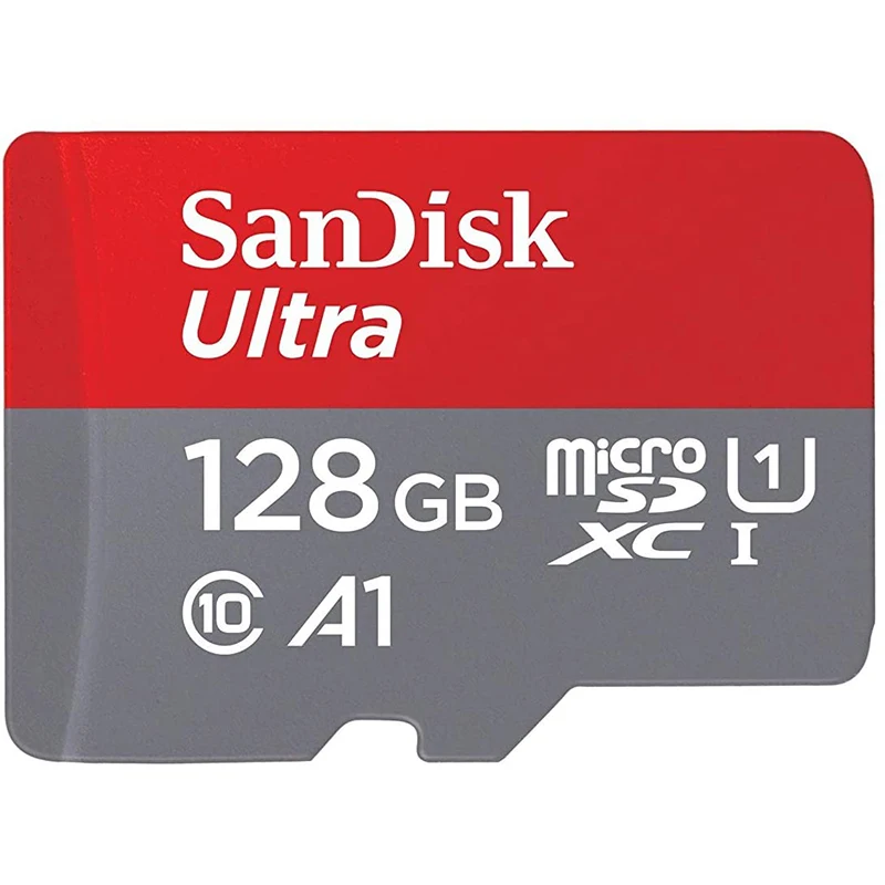 

128GB Ultra microSDXC UHS-I Memory Card with Adapter - 100MB/s C10, U1, Full HD, A1 Card - SDSQUAR-128G-GN6MA