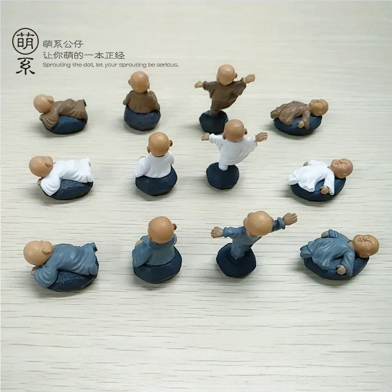 

Micro Landscape Decor Miniature kongfu buddha figurine mini feng shui statue For Office Desktop sculpture figurines