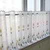 Romantic Sweet Lace Home Garden Screens Half Coffee Curtain Kitchen Dust-proof Curtains