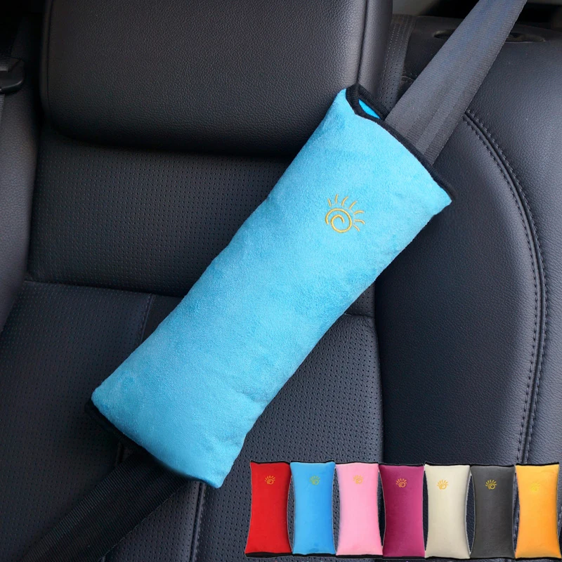 

Vehicle Sleeping Safety Seatbelt Shoulder Pads Head Protector Cushion Headrest Neck Support Car Seat Belt Pillow for Kids M90801, N/a