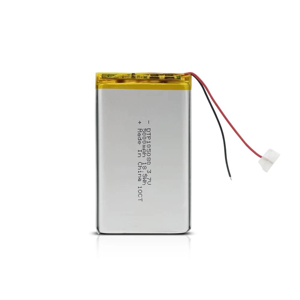 

ROHS KC approval 105080 3.7v 37v rechargeable lithium battery 5000mah lipo